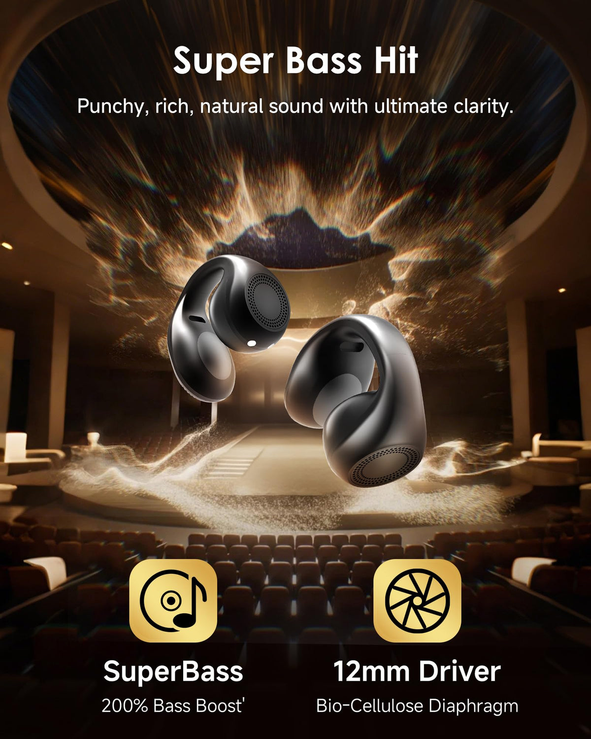 King Lucky earbuds in use while running for safe awareness