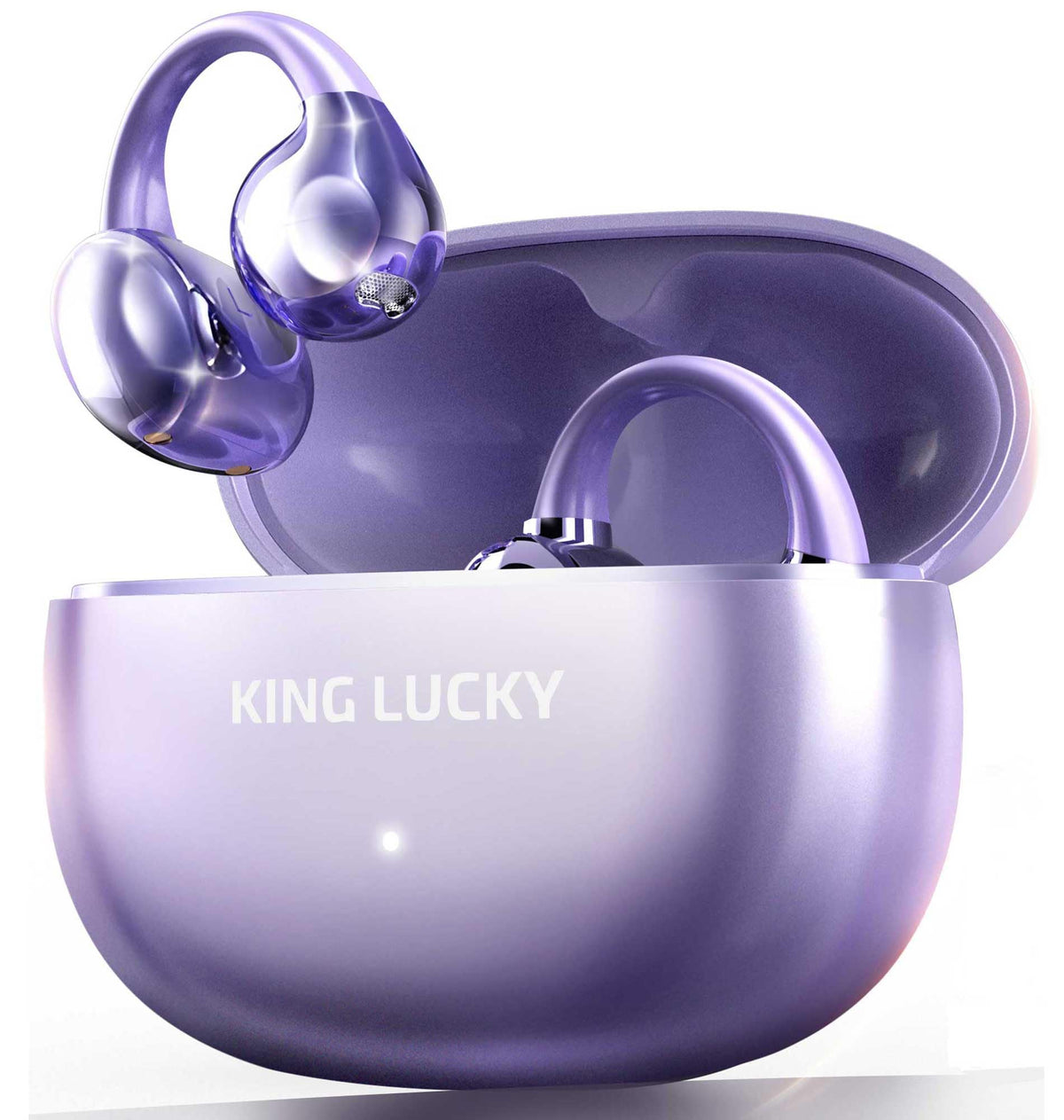 King Lucky Next-gen Clip-on Open Ear Design offers safe, open listening during workouts