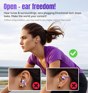King Lucky Open-Ear design keeps you aware of surroundings