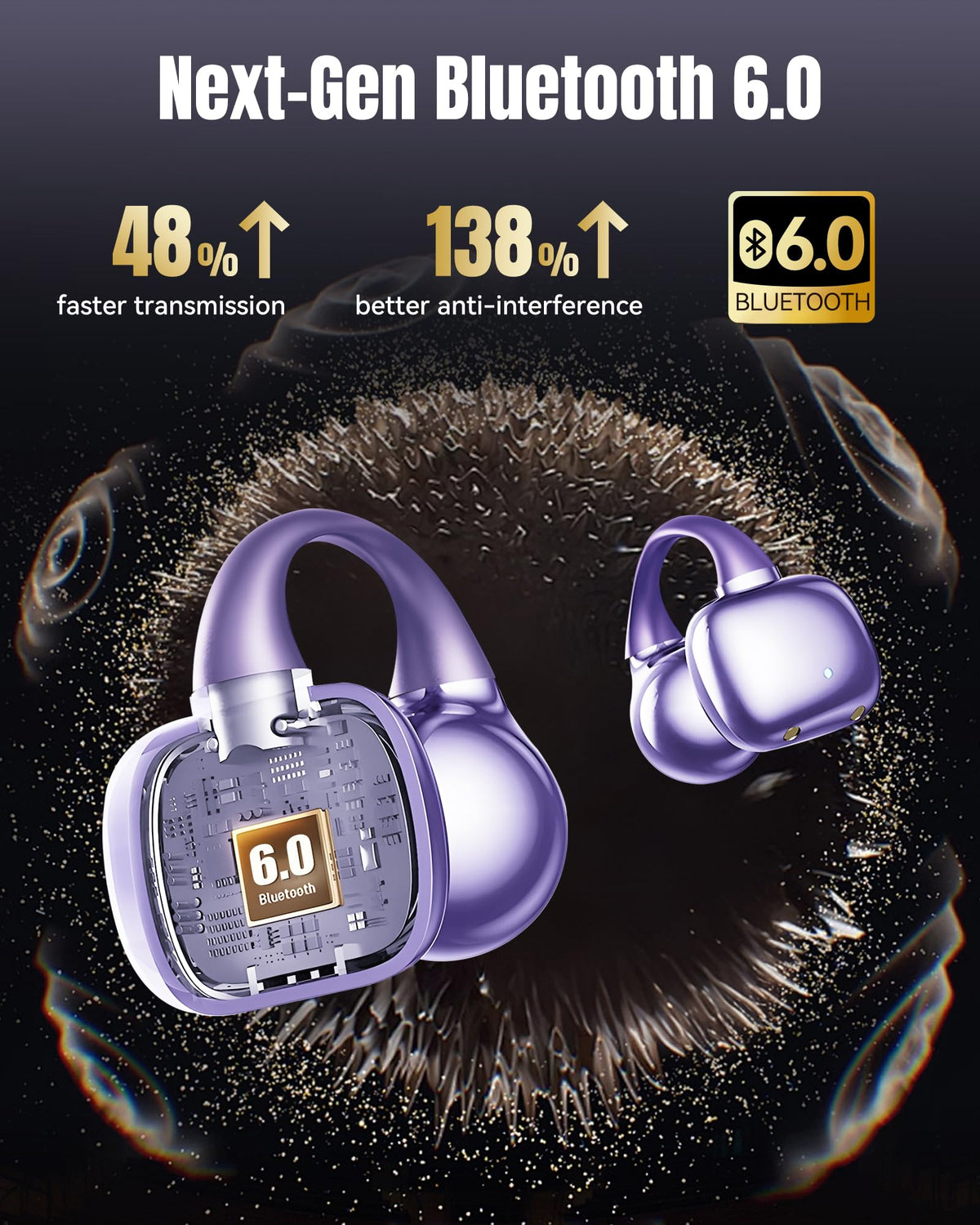King Lucky earbuds in outdoor running scene, illustrating stability and situational awareness