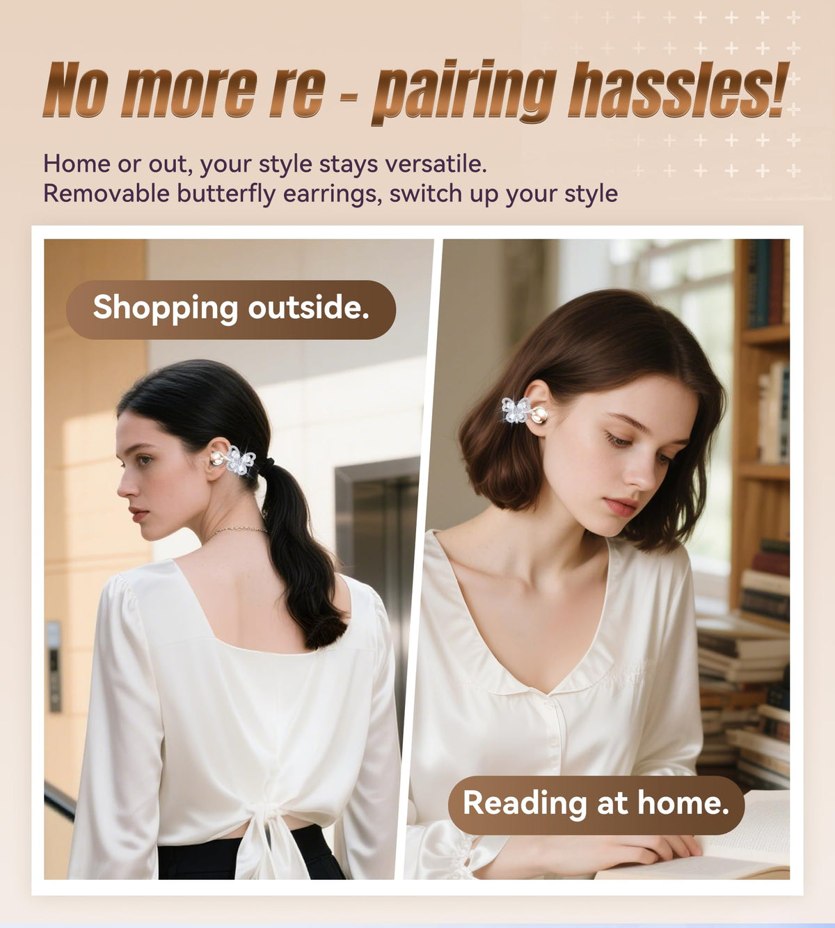 King Lucky side profile worn on ear demonstrating pressure-free all-day comfort
