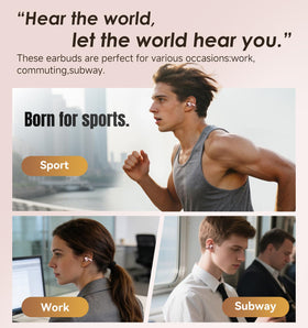King Lucky earbuds with water splashes illustrating IPX5 protection for sweat and rain