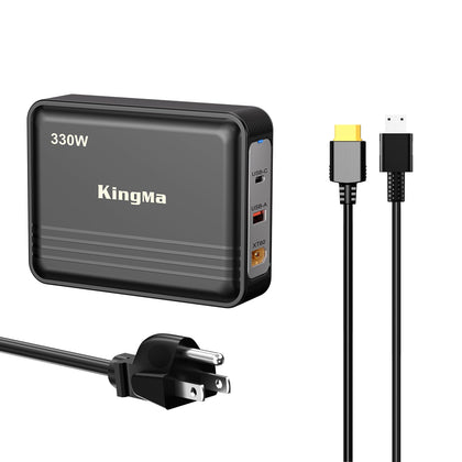 King Ma 330W GaN charger front view for efficient power