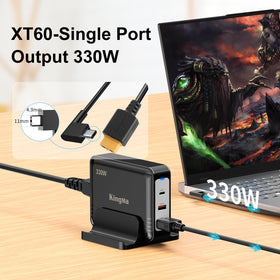 King Ma 330W GaN charger kit inclusions arranged for quick setup out of the box.