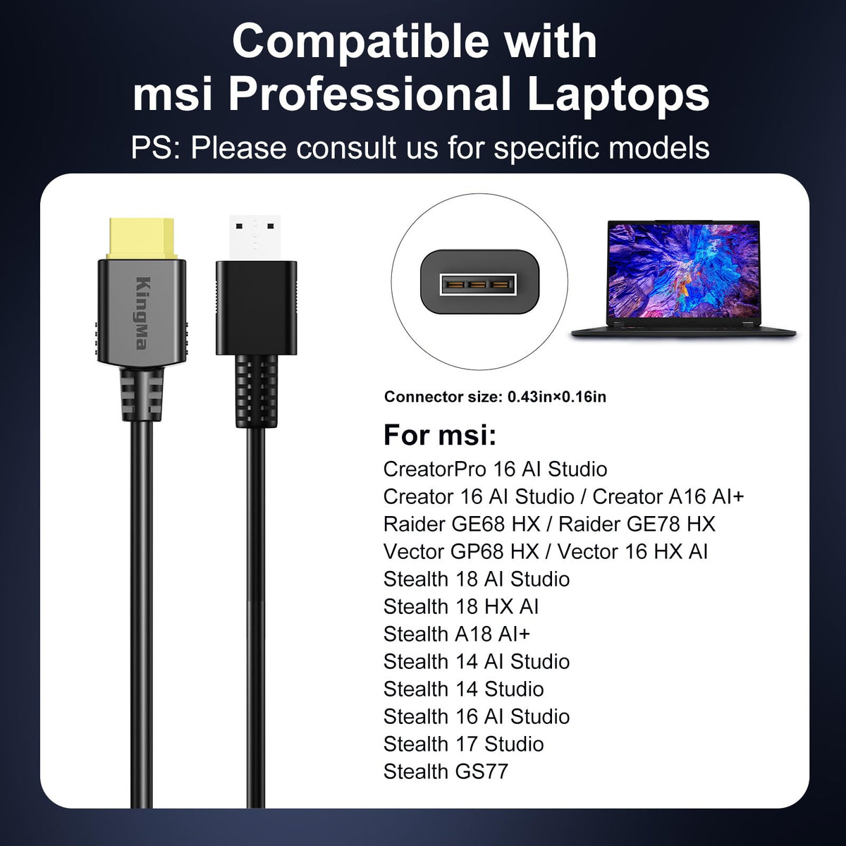 King Ma 330W GaN charger USB-C PD 100W enables fast device charging