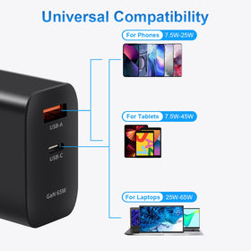 King Ma charger size comparison next to smartphone showing compact travel-friendly benefit