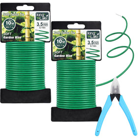 Kinglake green garden wire with pliers for quick plant support and tidy beds.