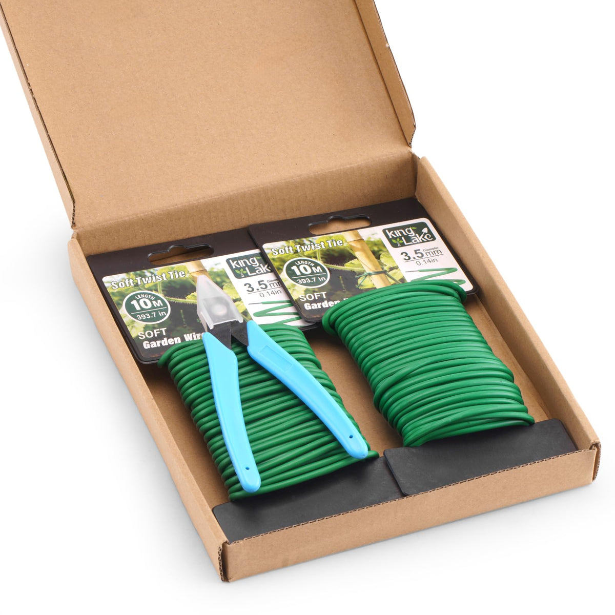 Kinglake packaging box keeps the wire neat and ready for storage.