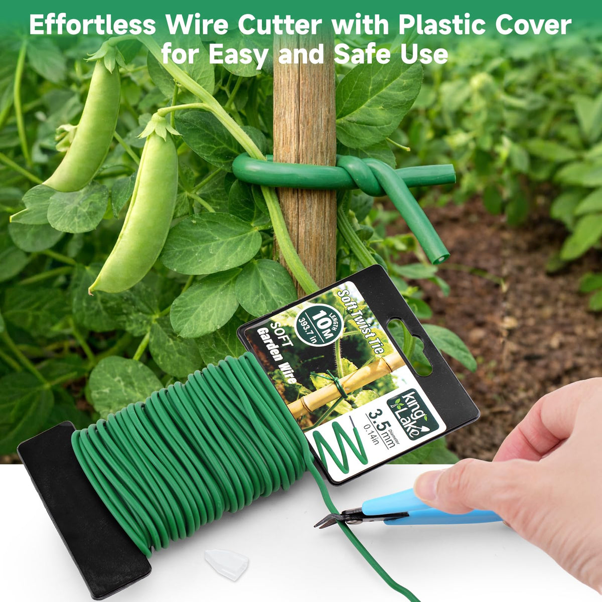 Kinglake plant training wire helps climbing plants along trellises.