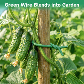 Kinglake reusable garden wire can be untwisted and used again season to season.