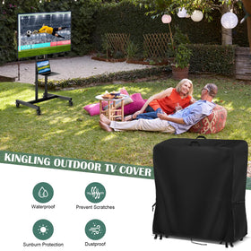 Kingling folded cover showing compact storage and space saving