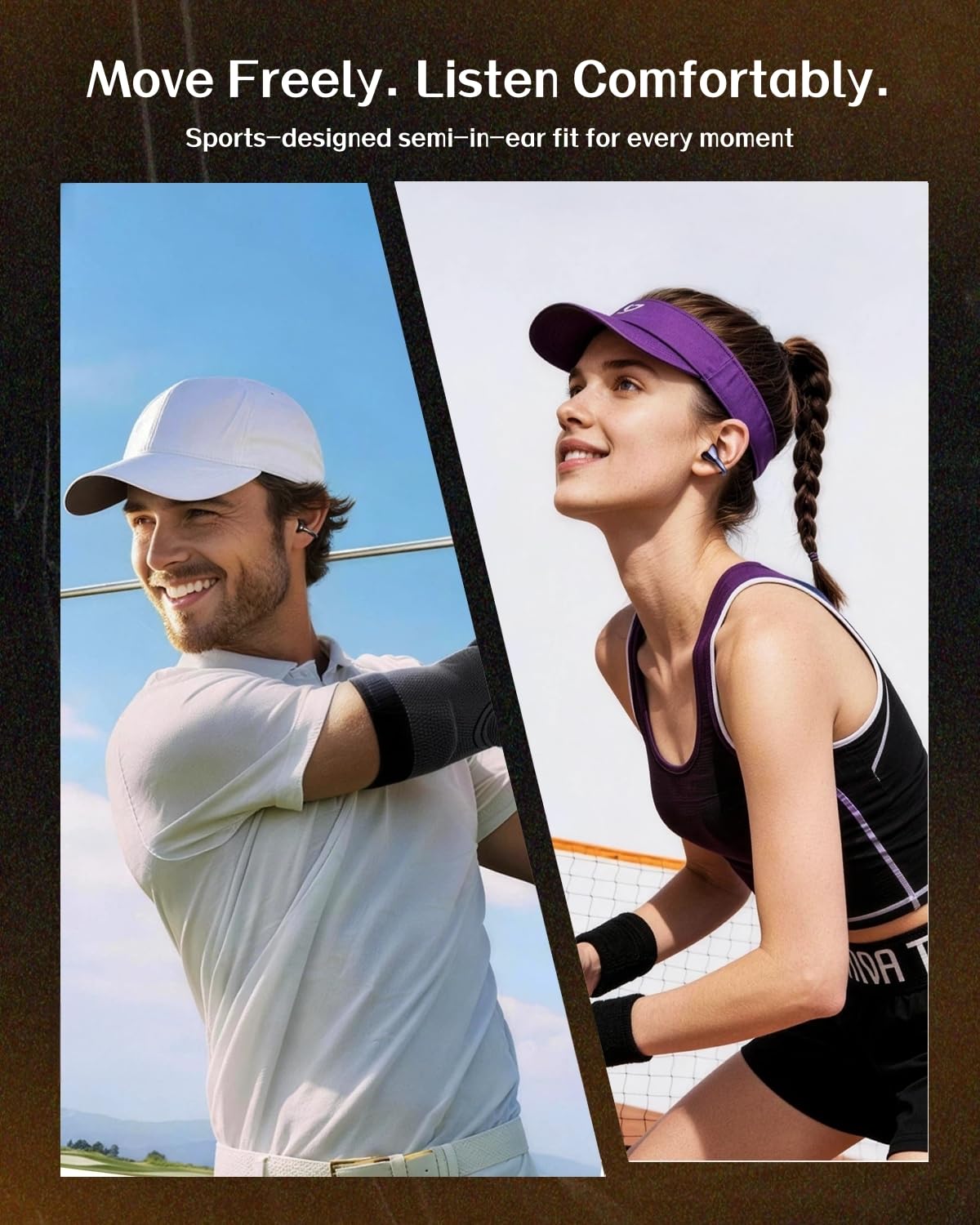 Kinglucky A9 secure clip stays in place during runs and workouts.