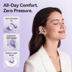 Kinglucky detachable crystal bow earrings showcased as fashionable accessory benefit