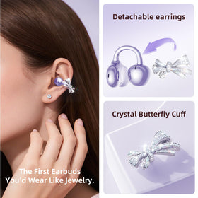 Kinglucky earbud close-up of clip detail offering secure comfortable fit benefit