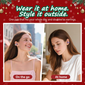 Kinglucky lightweight clip-on earbuds at 4g per ear for all-day wear.