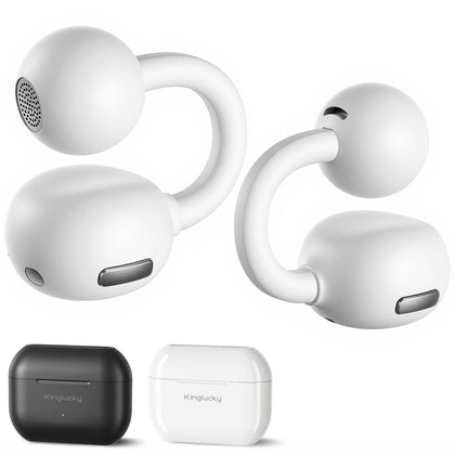 Kinglucky open-ear clip-on earbuds for small ears offer a comfortable, secure fit.
