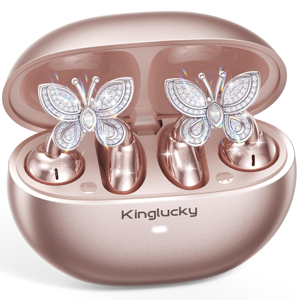 Kinglucky rose gold front packaging highlighting style and features