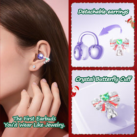 Kinglucky secure-fit clip-on earbuds stay slip-free during commutes.