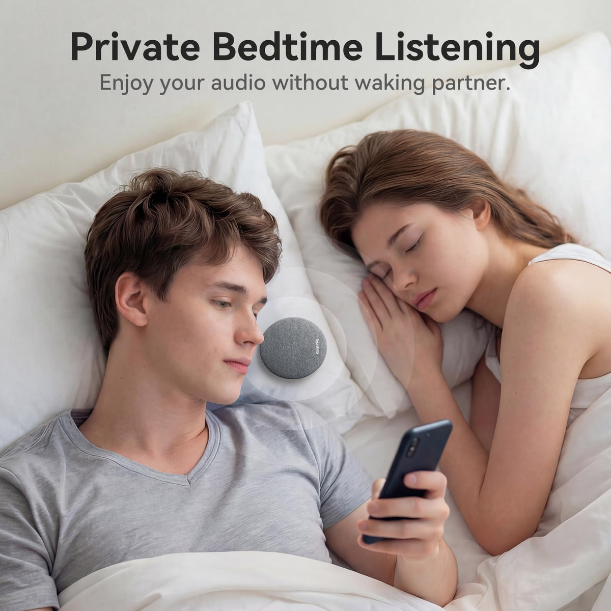 Kinglucky thin profile close-up that highlights comfortable under-pillow fit