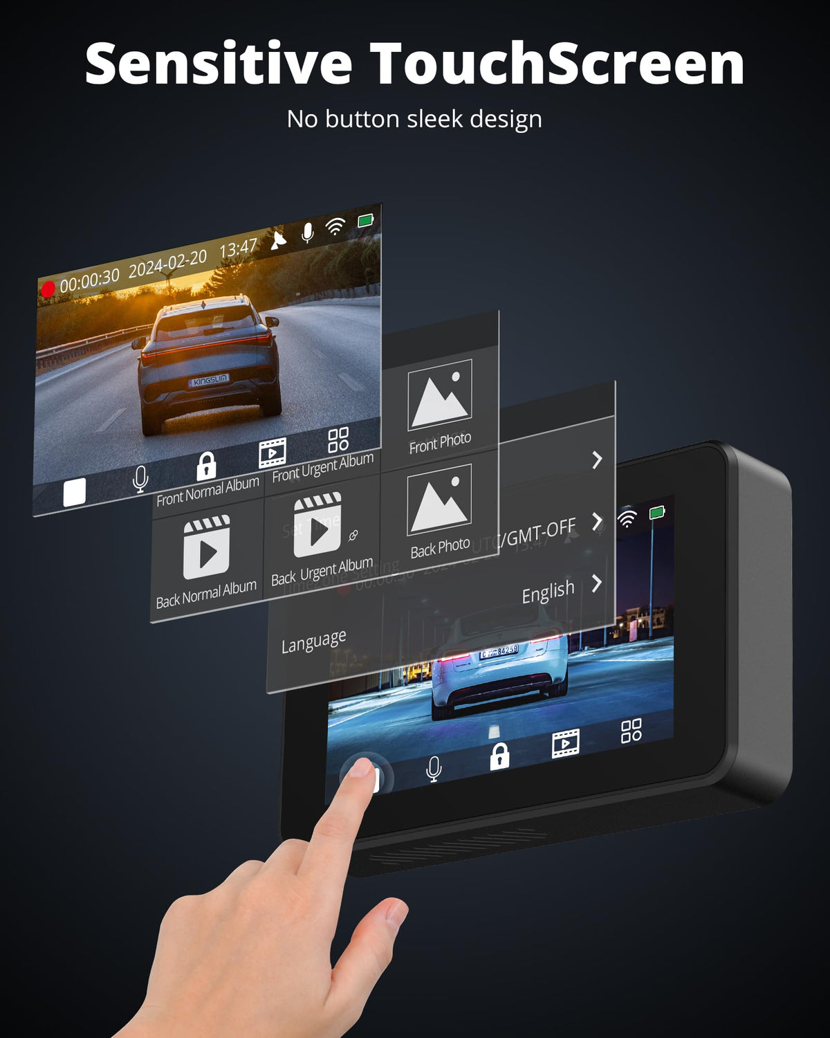 Kingslim D4 Sony Starvis sensor offers improved night vision and detail.