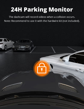 Kingslim D4 170° front and 150° rear wide angles cover more road.