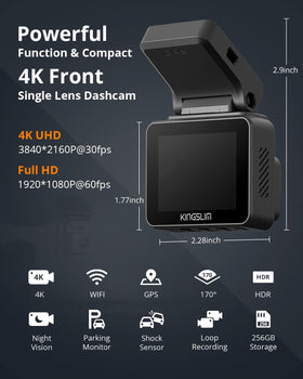 Kingslim D5 side profile highlighting lens assembly, improves light capture