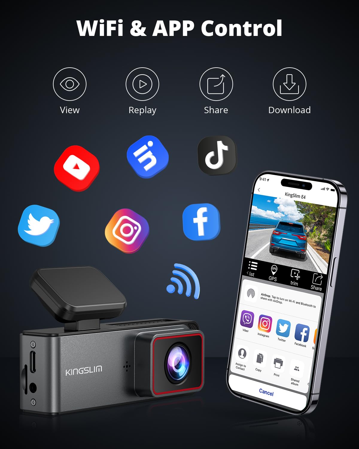 Kingslim E4 1.5 inch screen viewfinder showing quick on‑device preview benefit