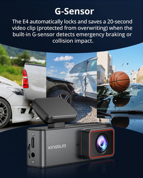 Kingslim E4 with included 64GB SD card and cables for immediate use convenience