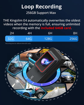 Kingslim E4 connected to phone via app showing fast 5GHz downloads benefit