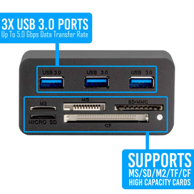 Kingwin desktop and laptop compatible hub to expand ports.