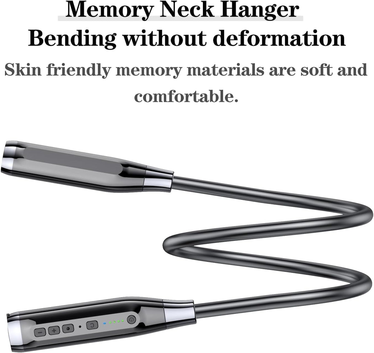 Kinobo battery percentage display on neckband for easy power monitoring benefit