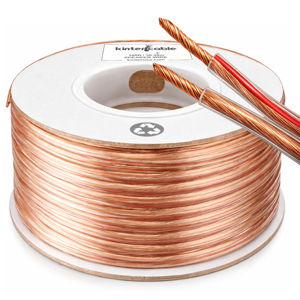Kinter spool front packaging showing cable and box for tidy storage benefit