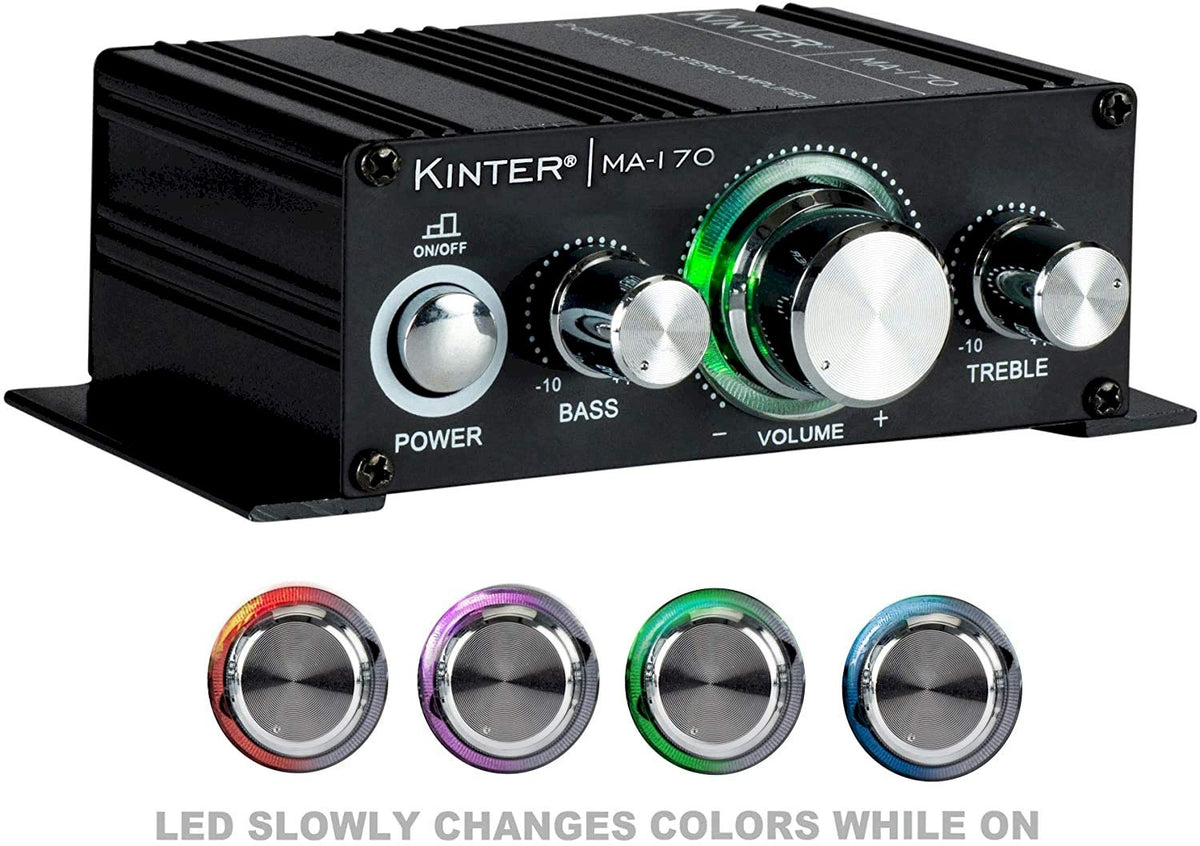 Kinter MA170 no power supply included, ready to connect to a 12V source