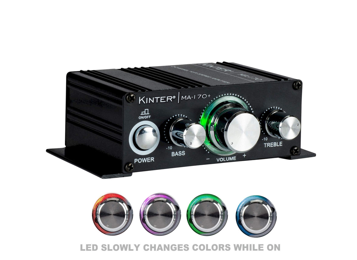 Kinter MA170+ LEDs lit during playback enhance the visual arcade vibe.