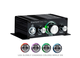 Kinter MA170+ LEDs lit during playback enhance the visual arcade vibe.