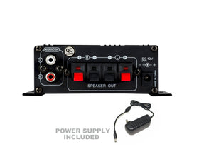 Kinter MA170+ RCA inputs ready for reliable analog audio connections.