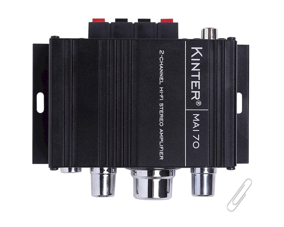 Kinter MA170 rear ports with inputs and outputs for simple connections
