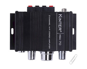 Kinter MA170 rear ports with inputs and outputs for simple connections