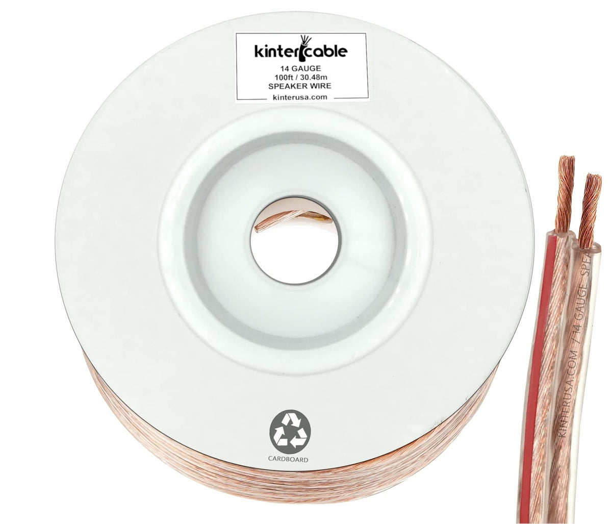 Kinter cable spool in box dispensing neatly to speed installation
