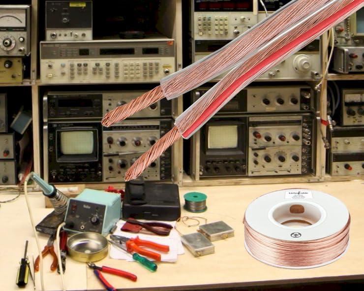 Kinter wire connected to amplifier binding post for secure audio transfer