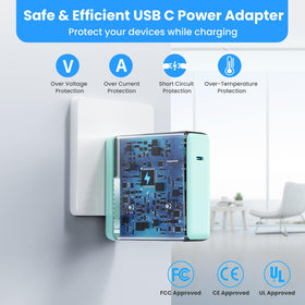 Kioson 5ft USB-C to USB-C cable, durable and flexible.