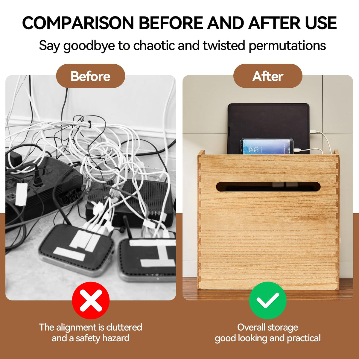 KIRIGEN freestanding design keeps networking gear reachable and uncluttered
