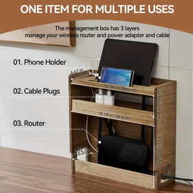 Compact footprint fits desks, TV stands, and entertainment centers with style.