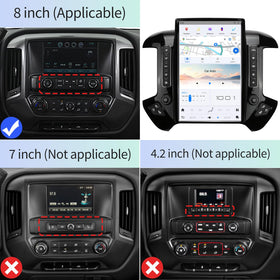 KiriNavi 14.4-inch Tesla-style display showcases CarPlay and Android Auto at a glance.
