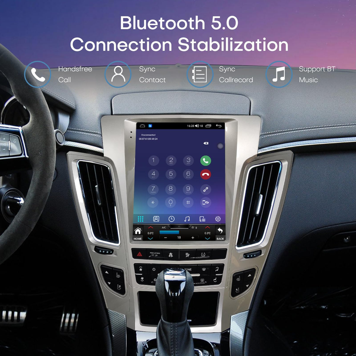 KiriNavi easy installation with standard dash size for quick upgrading.