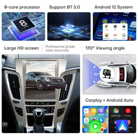 KiriNavi vertical Tesla-style touchscreen offers intuitive tall-screen operation.