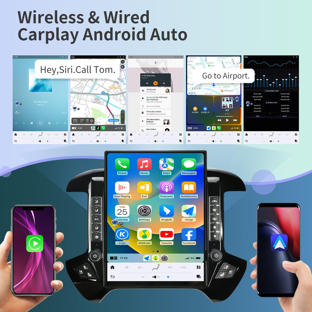 KiriNavi WiFi and 4G connectivity enabling online maps and streaming