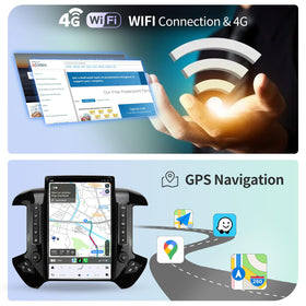 KiriNavi 4G and WiFi connectivity keeps apps online during drives.