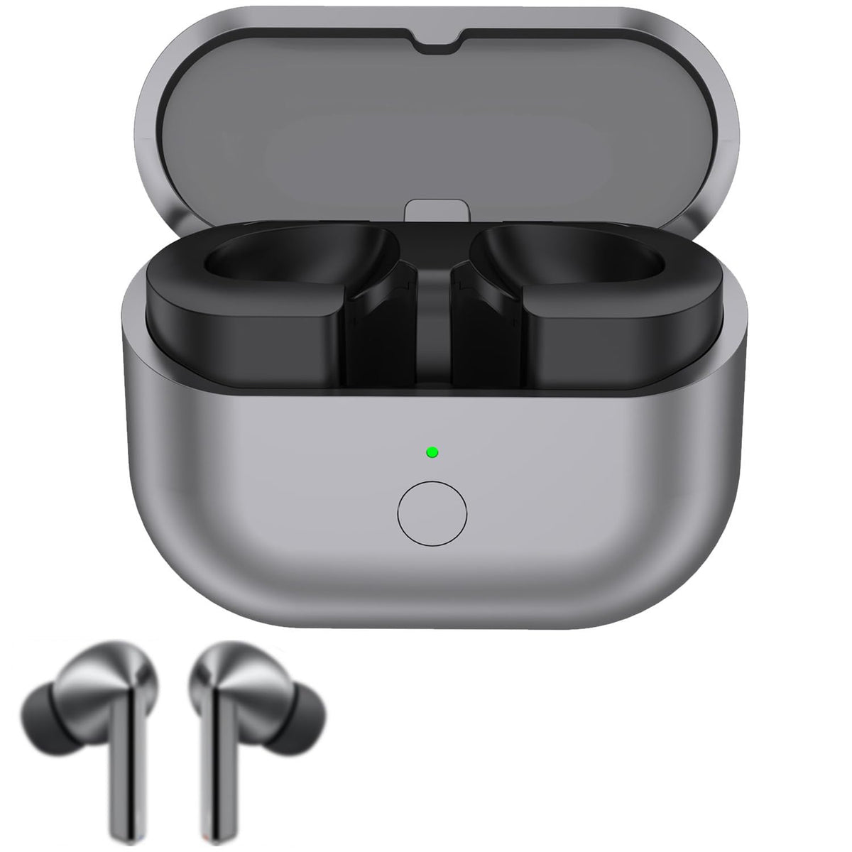Kissmart Galaxy Buds 3 Pro charging case front view shows compact, portable design