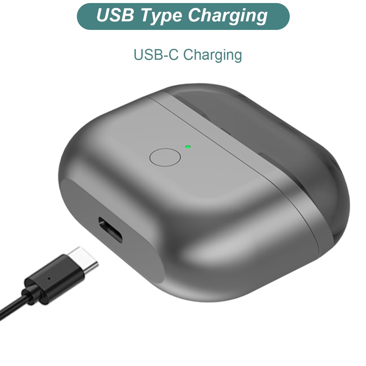 Kissmart Galaxy Buds 3 Pro charging case LED indicators show charge status at a glance